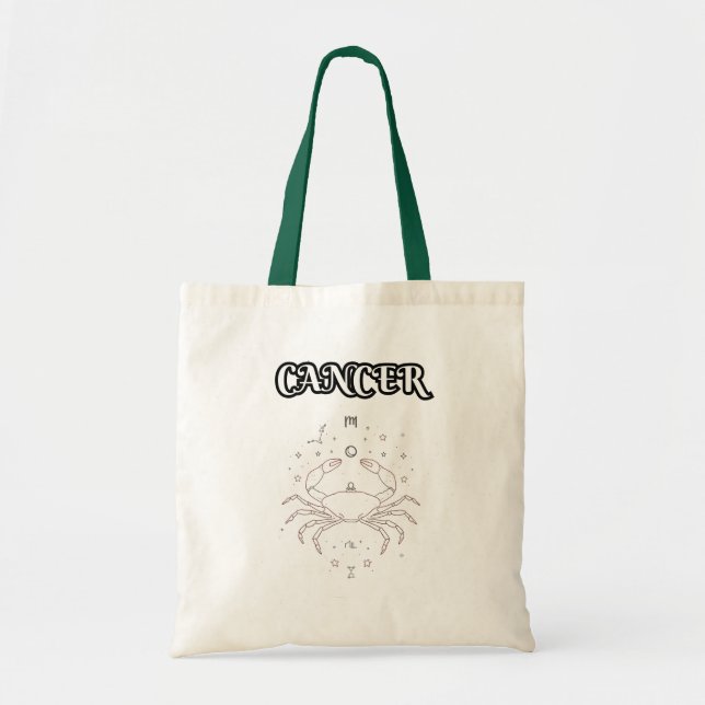 cancer zodiac tote bag (Front)
