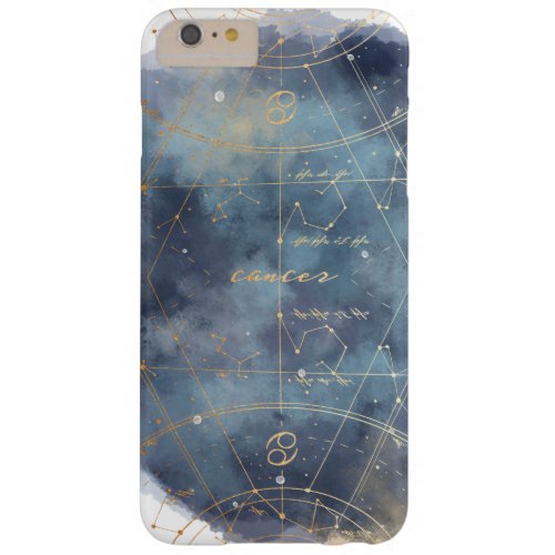 Cancer Zodiac Watercolour Sky Map Phone Case