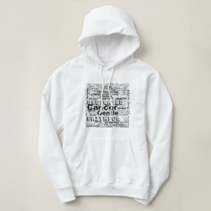 Cancer Zodiac Word Cloud Inspiration Hoodie