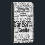 Cancer Zodiac Word Cloud Inspiration  Samsung Galaxy S5 Wallet Case<br><div class="desc">Keep your essentials safe and your zodiac energy close with this Cancer Zodiac Word Cloud Galaxy Wallet Phone Case. Designed for the deeply emotional and nurturing water sign, it features a heartfelt word cloud of traits like Loyal, Empathic, Protective, and Compassionate — qualities that define the soul of a Cancer....</div>