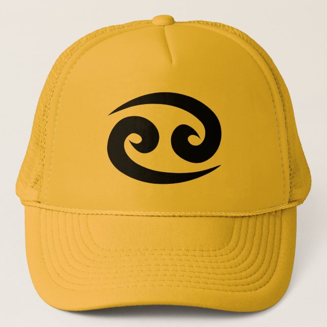 Cancer zodiac yellow gold hat (Front)