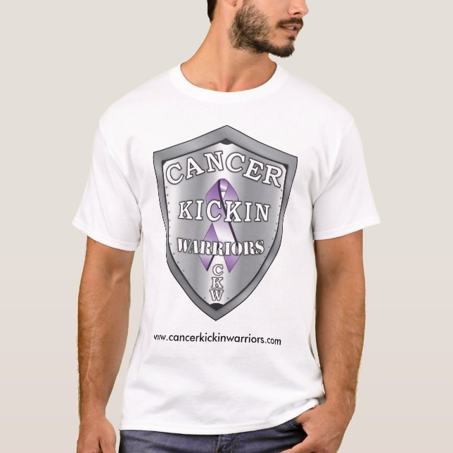 cancerkickinwarriors-logo-LARGE, www.cancerkick... T-Shirt (Front)