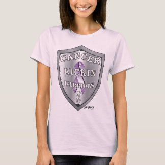 cancerkickinwarriors-Pink Baby Doll T-Shirt
