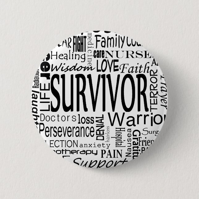 CancerWords Button (Front)