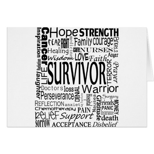 CancerWords Cards (Front Horizontal)