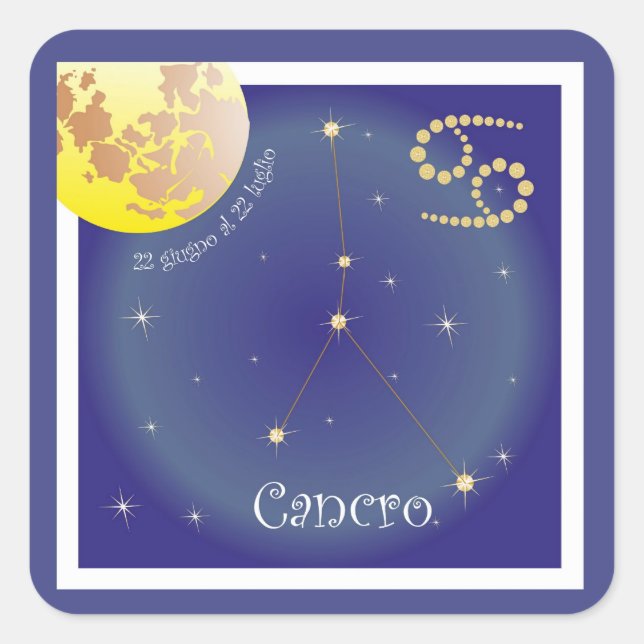 Cancro 22 giugno al 22 luglio sticker (Front)