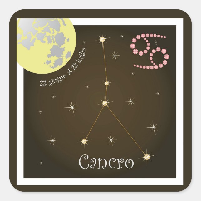 Cancro 22 giugno al 22 luglio sticker (Front)