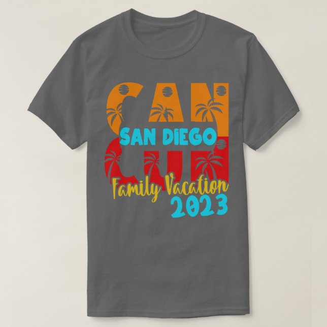 Cancun 2023 San Diego Summer Family Couple Matchin T-Shirt (Design Front)