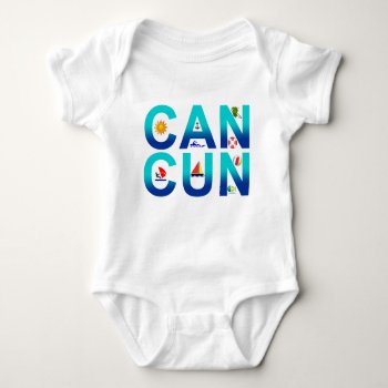 Cancun 2 Baby Bodysuit by worldshop at Zazzle