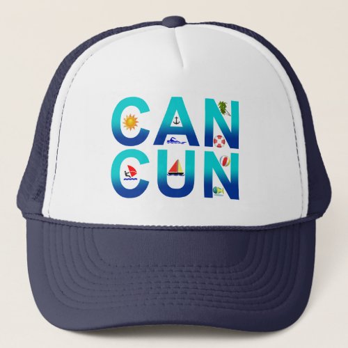 Cancun 2 trucker hat