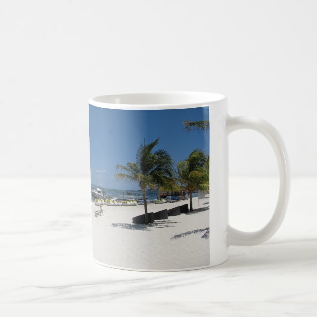 cancun beach coffee mug (Right)
