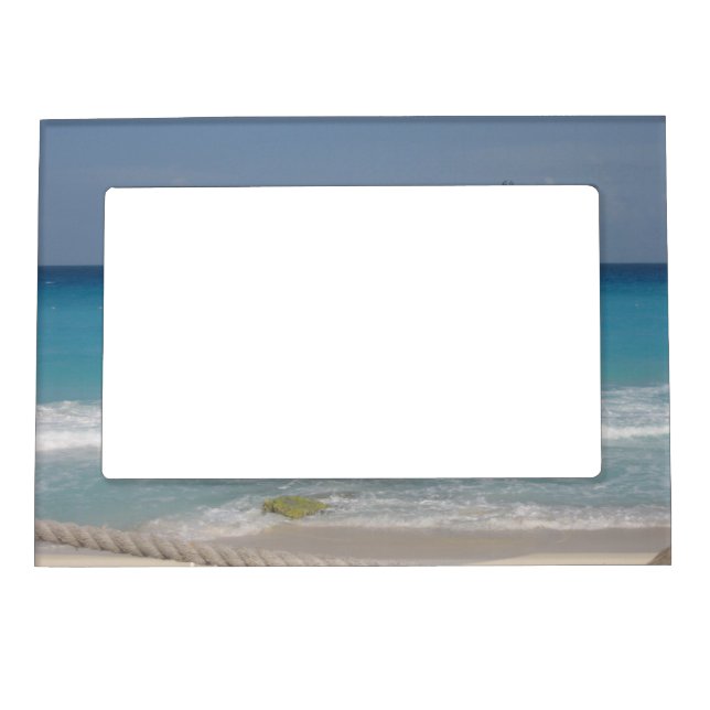 Cancun Beach Magnet Picture Frame (Front)