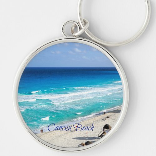 Cancun Beach Mexico Keychain