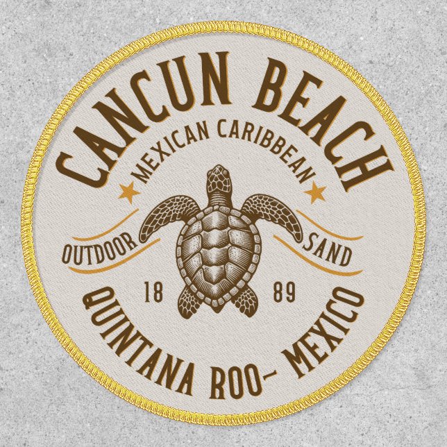 Cancun Beach Mexico | Paradise Beach Patch (Front)