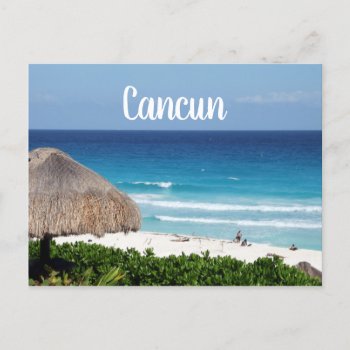 Cancun Beach Postcard by ZenPrintz at Zazzle