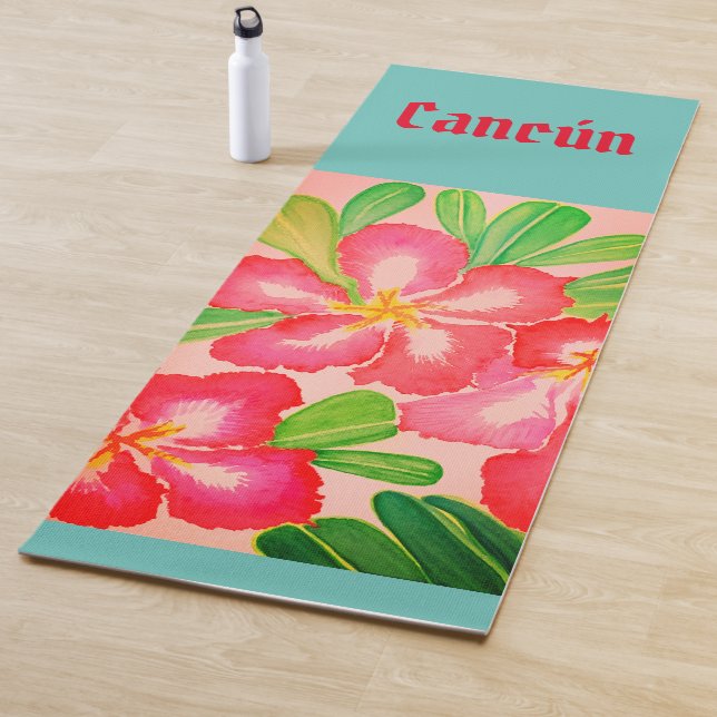 Cancún Desert Rose Souvenir Yoga Mat (In Situ)