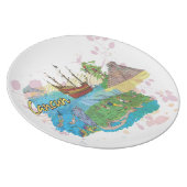 Cancun Dinner Plate (Right Side)