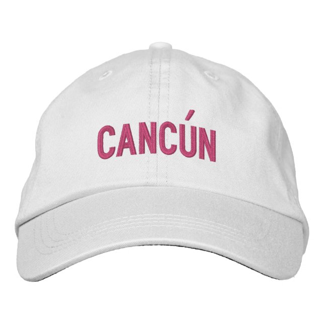 CANCUN EMBROIDERED BASEBALL CAP (Front)