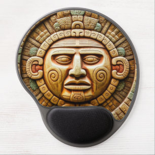 Cancun Mayan Sun God Mexico Travel Gel Mouse Pad