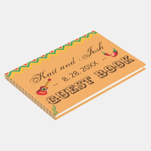 Cancun Mexican Fiesta Wedding Guest Book