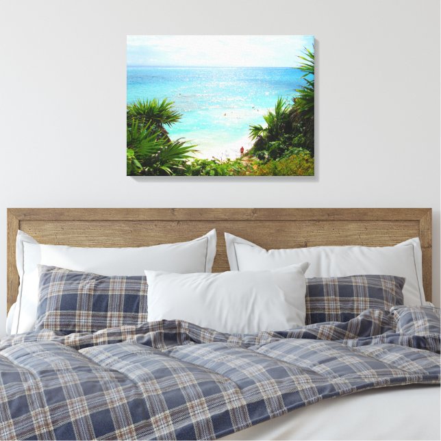 CANCUN, MEXICO #10 CANVAS PRINT (Insitu(Bedroom))