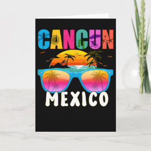 Cancun Mexico 2025 Vacation Beach Matching Family  Card