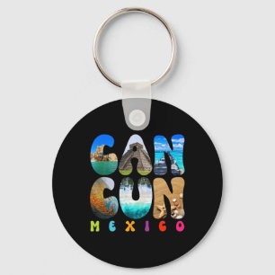 Cancun Mexico 2025 Vacation Beach Matching Family Keychain