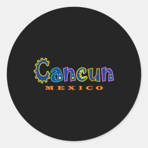 Cancun Mexico Classic Round Sticker