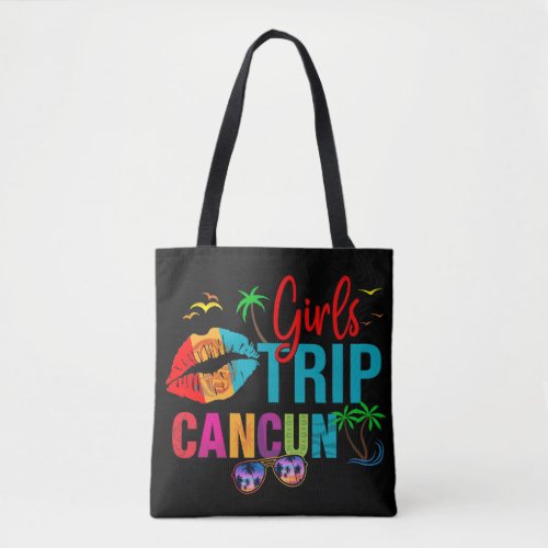 Cancun Mexico Girls Trip Colorful Vacations  Tote Bag