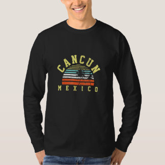 Cancun Mexico Palm Tree Sunset T-Shirt