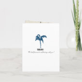Cancun Mexico Passport Bridal Shower Invitation (Back)