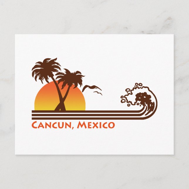 Cancun Mexico Postcard (Front)