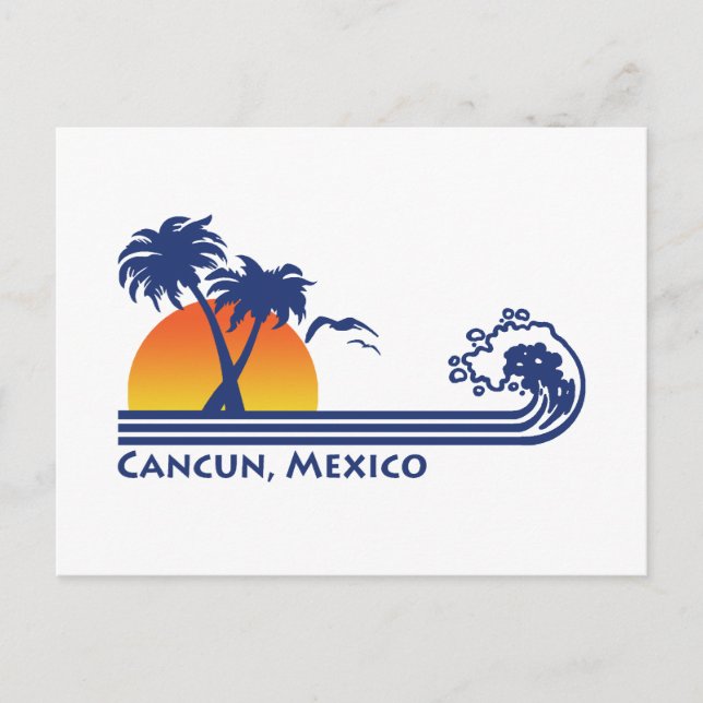 Cancun Mexico Postcard (Front)