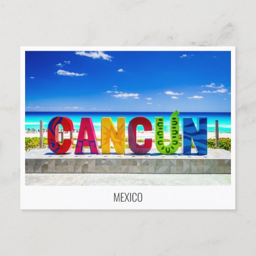 Cancun Mexico postcard