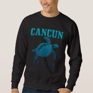 Cancun Mexico Sea Turtle Beach Scuba Diving Diver  Sweatshirt