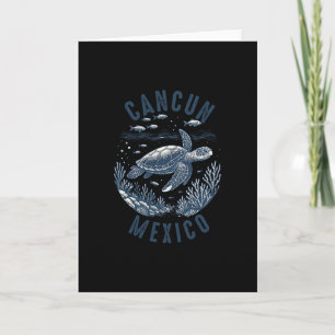 Cancun Mexico Souvenir Family Matching Vacation Se Card
