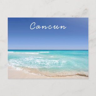 Cancun Mexico Tropical Sea Wave Beach  Postcard