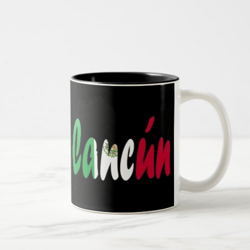 Cancun Mexico Two_Tone Coffee Mug