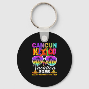 Cancun Mexico Vacation Beach 2026 Trip Group Squad Keychain