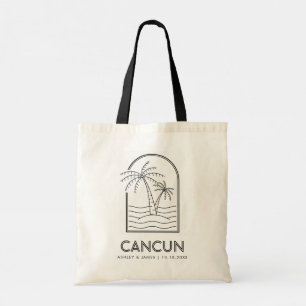 Cancun Mexico Wedding Weekend Destination Wedding Tote Bag