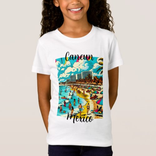 Cancun Mexico with a Pop Art Vibe T_Shirt