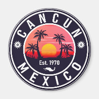 Cancun Palm Tree Retro 80s Mexican Playa
