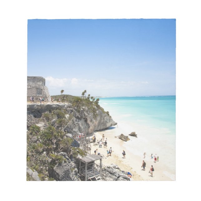 Cancun, Quintana Roo, Mexico - Ruins on a hill Notepad (Front)