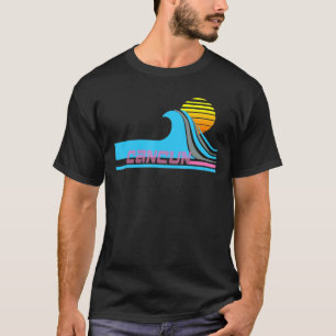 Cancun Retro 80s Style Surf Tee
