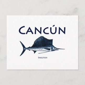 Cancun Sailfish Postcard
