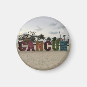 Cancun Sign – Playa Delfines, Mexico Magnet