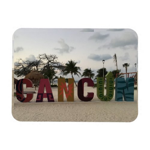 Cancun Sign _ Playa Delfines Mexico Photo Magnet