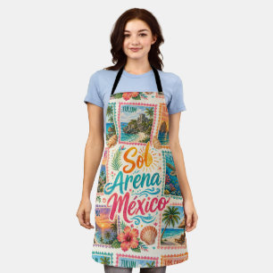 Cancun Sun Sand Mexico Beautiful Beaches Tropical Apron