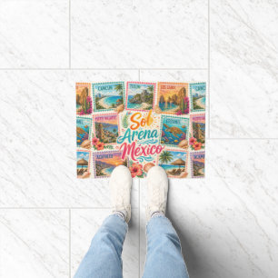 Cancun Sun Sand Mexico Beautiful Beaches Tropical  Doormat
