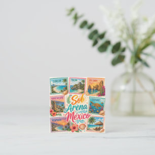 Cancun Sun Sand Mexico Beautiful Beaches Tropical Note Card